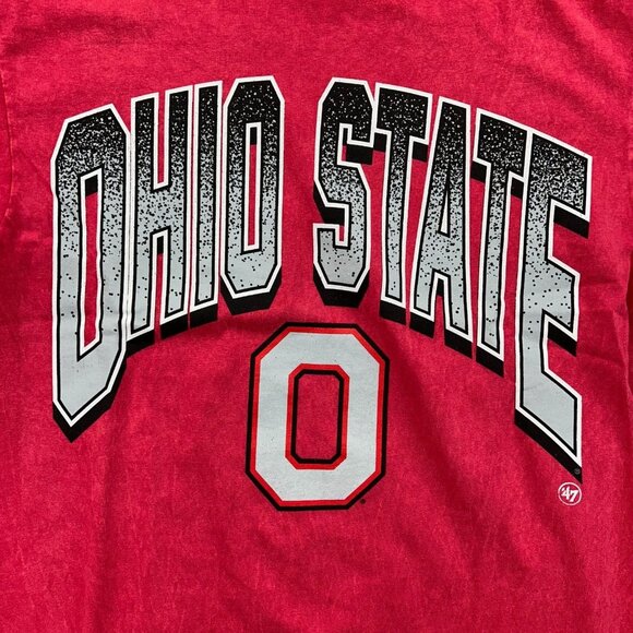 47 Brand Ohio State Graphic Tee Mens Medium Vintage Tubular Buckeyes Dead Stock - Picture 2 of 14